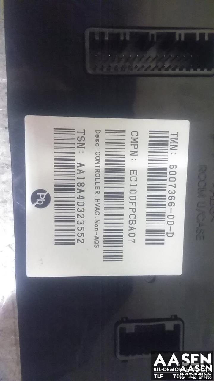 Styreenhet klima/aircondition til Tesla Model S 2013-2016 (Fase 1)  (6007366-00-D|)