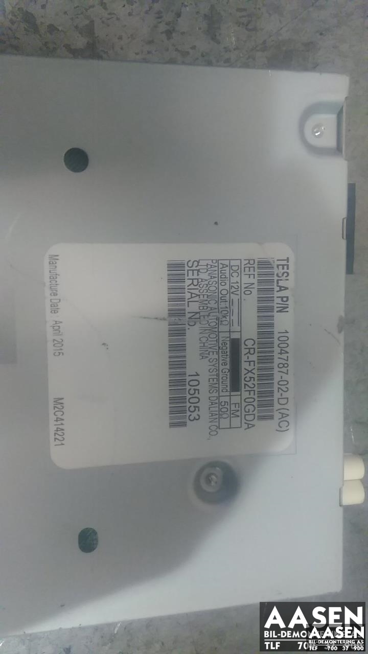 Bilstereo til Tesla Model S 2013-2016 (Fase 1)  (PANASONIC|1004787-02-D|)
