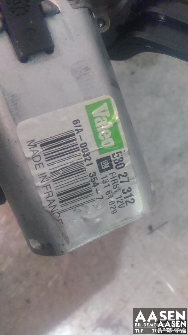 Viskermotor bakrute til Opel Corsa D 2006-2014 (VALEO|53027312|13163029|)