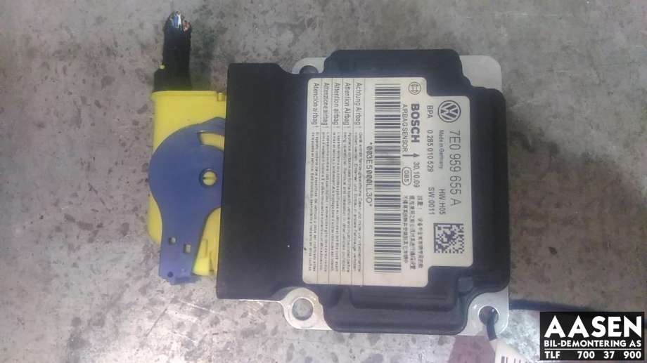 Airbag elektronikk til VW Transporter / Caravelle, 2009-2015 (Fase 2) (T5) (T5) (BOSCH|7E0959655A)
