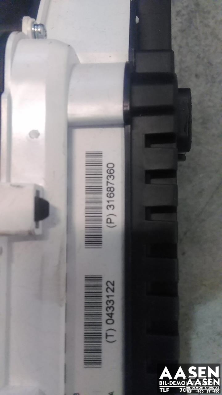 Instrumentpanel til Volvo V60/V60 CC 2013-2018 (Type I, Fase 2)  (36003011|)