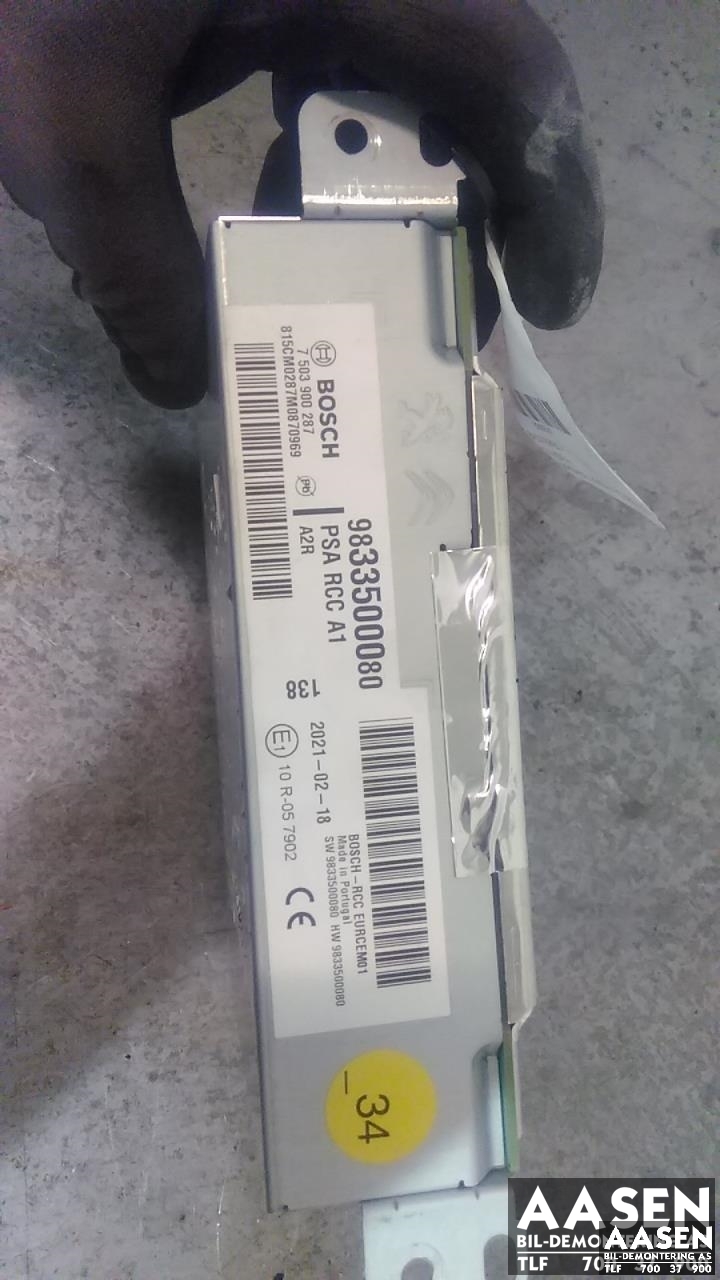 Bilstereo til Toyota Proace 2016-->> (Type II)  (BOSCH|9833500080|)