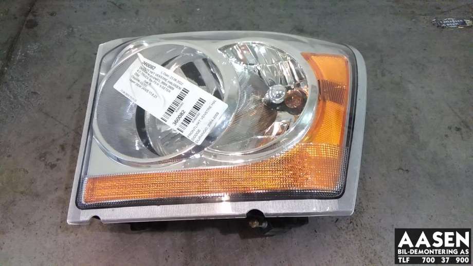Frontlykt venstre halogen til Dodge Durango, 2004-2009  (CS166-B001L)