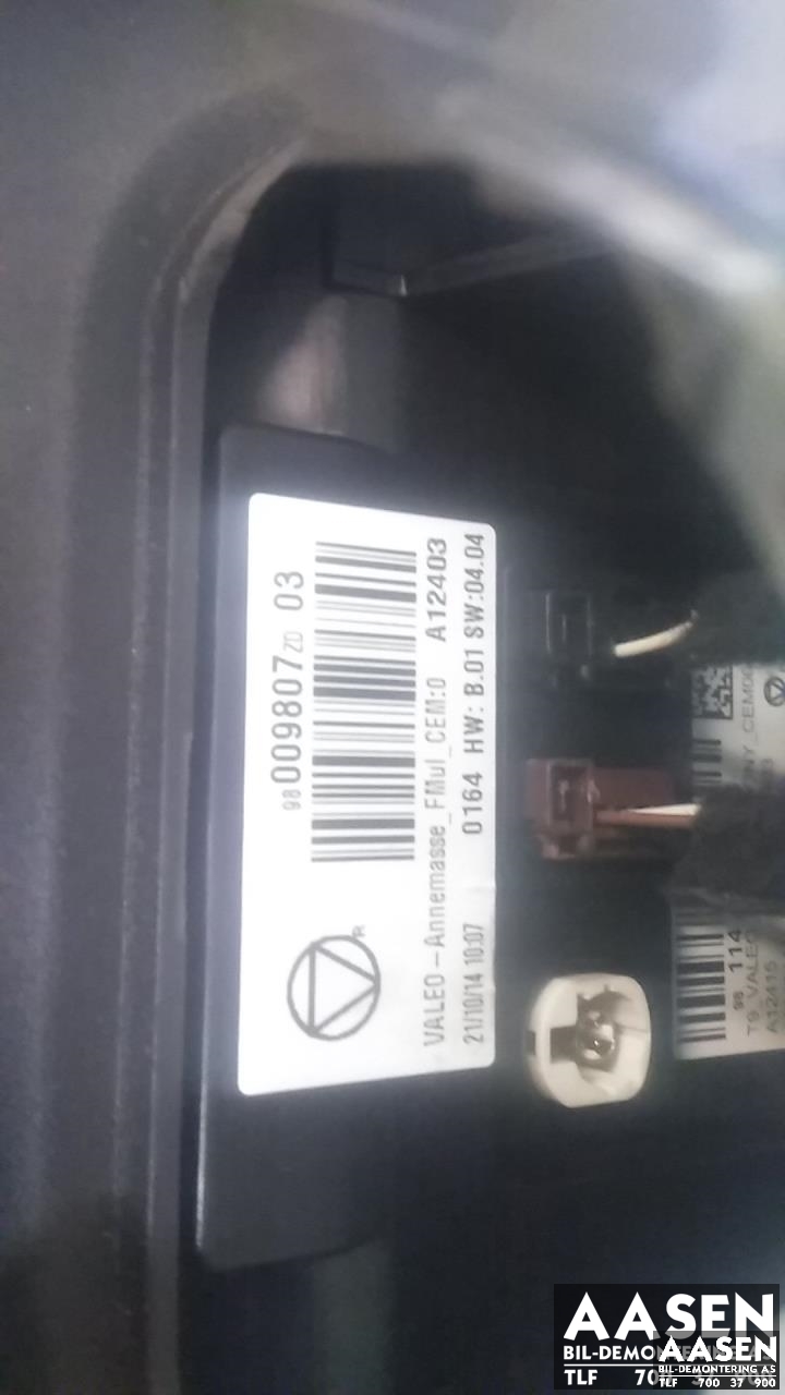 Bilstereo navigasjon skjerm til Citroën C4, Cactus 2014-2017 (Fase 1)  (98 009 807 ZD|)