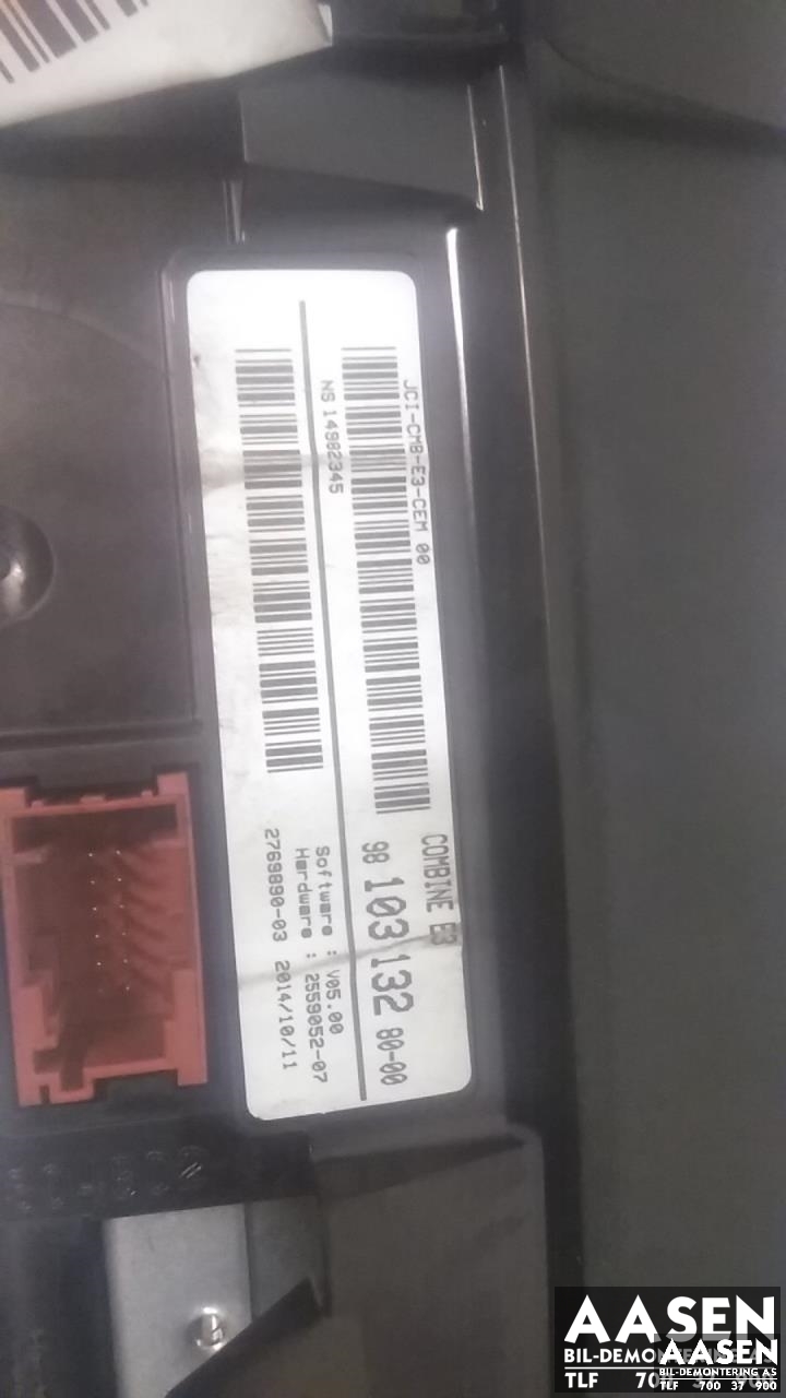 Instrumentpanel til Citroën C4, Cactus 2014-2017 (Fase 1) (98 138 540 80|)