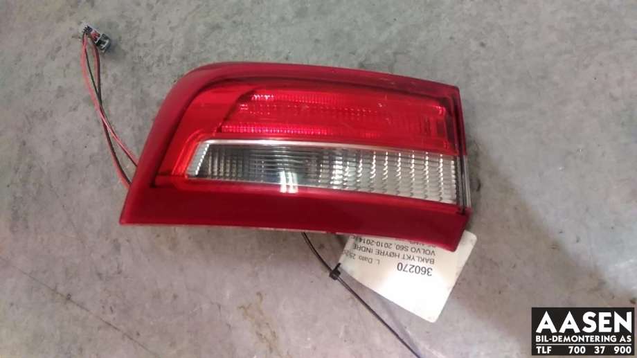 Baklykt høyre indre til Volvo S60 2014-2019 (Type II, Fase 2) (30796272|)