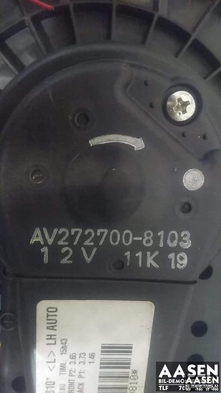 Varmeapparat motor til Toyota Auris 2007-2010 (Type I, Fase 1)  (DENSO|AV272700-8103|)