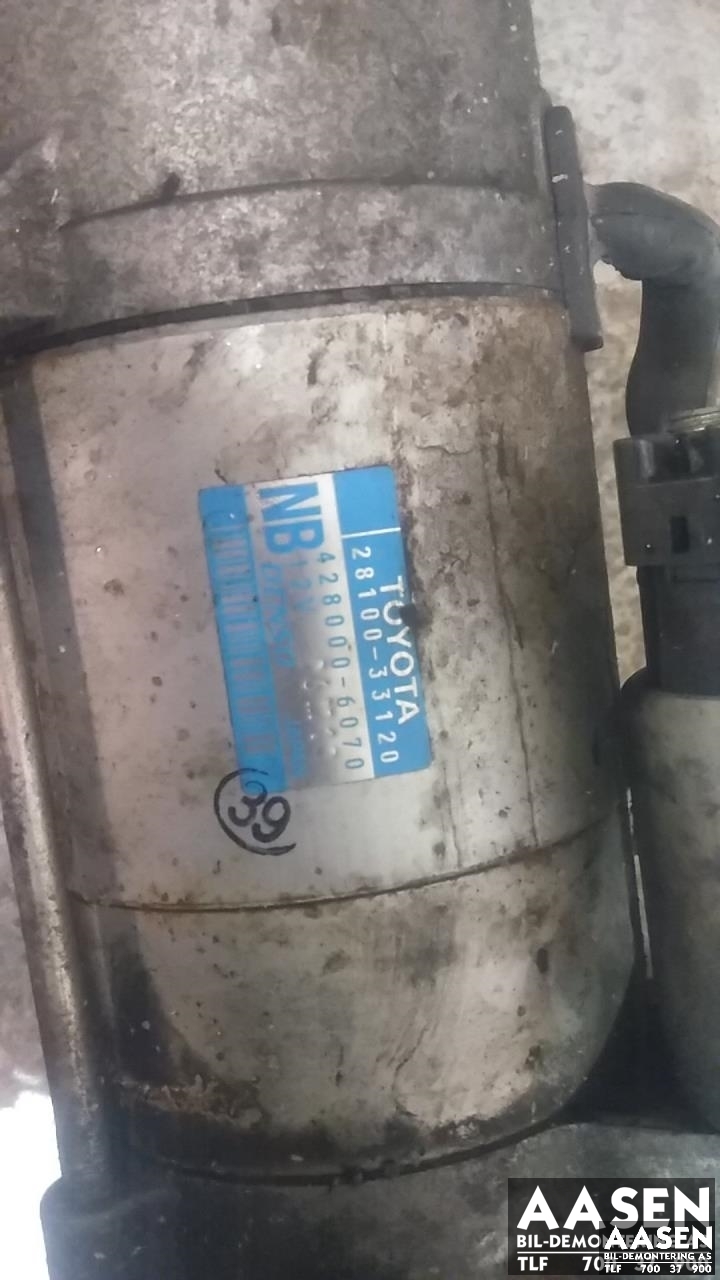 Starter diesel til Toyota Urban Cruiser 2009-2014 (DENSO|28100-33120|)