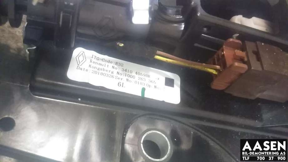 Girstang/girvelger automat til Renault Zoe 2013-2019 (Fase 1) (341040598R-X|)
