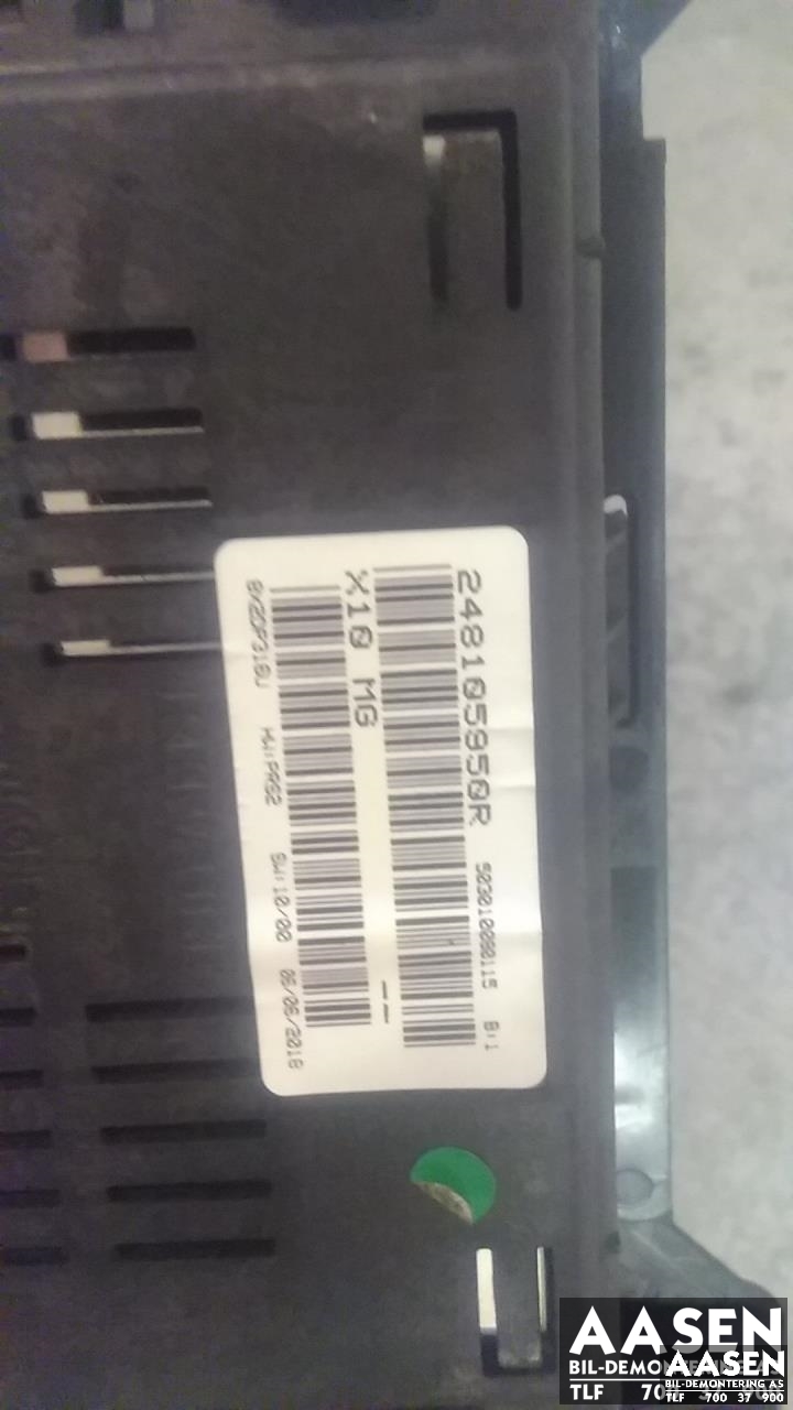 Instrumentpanel til Renault Zoe 2013-2019 (Fase 1)  (MAGNET MARELLI|248105950R|)