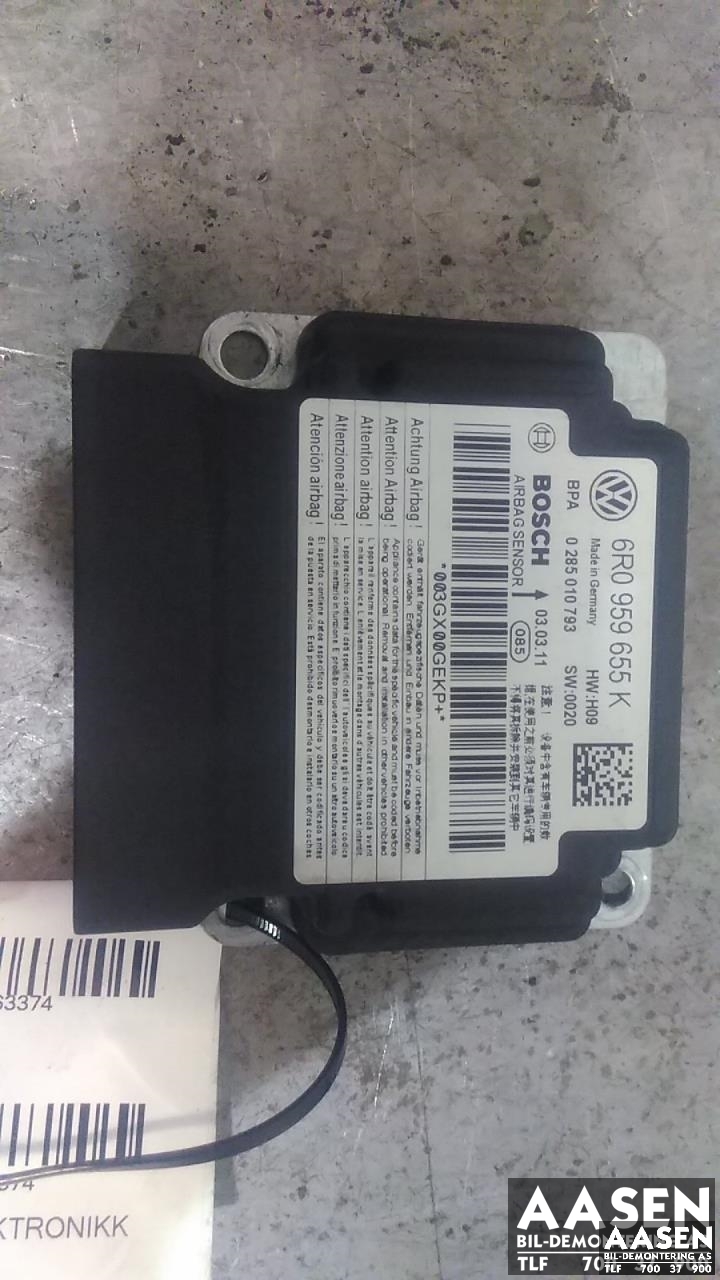Airbag elektronikk til Škoda Roomster, 2006-2010 (Fase 1)  (BOSCH|6R0959655K)