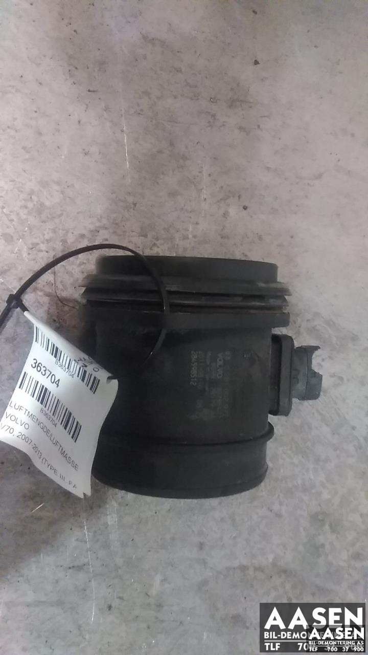 Luftmengde/luftmassemåler til Volvo V70 2007-2013 (Type III, Fase 1) (BOSCH|30785472|)