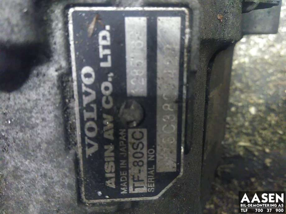 Girkasse 4WD hovedkasse til Volvo V60 2010-2013 (Type I, Fase 1) (36050946|)