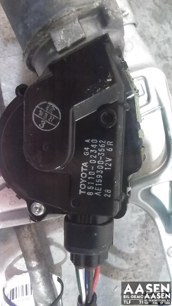 Viskermotor frontrute komplett m/overføring til Toyota Auris 2013-2015 (Type II, Fase 1) (85110-02340|)