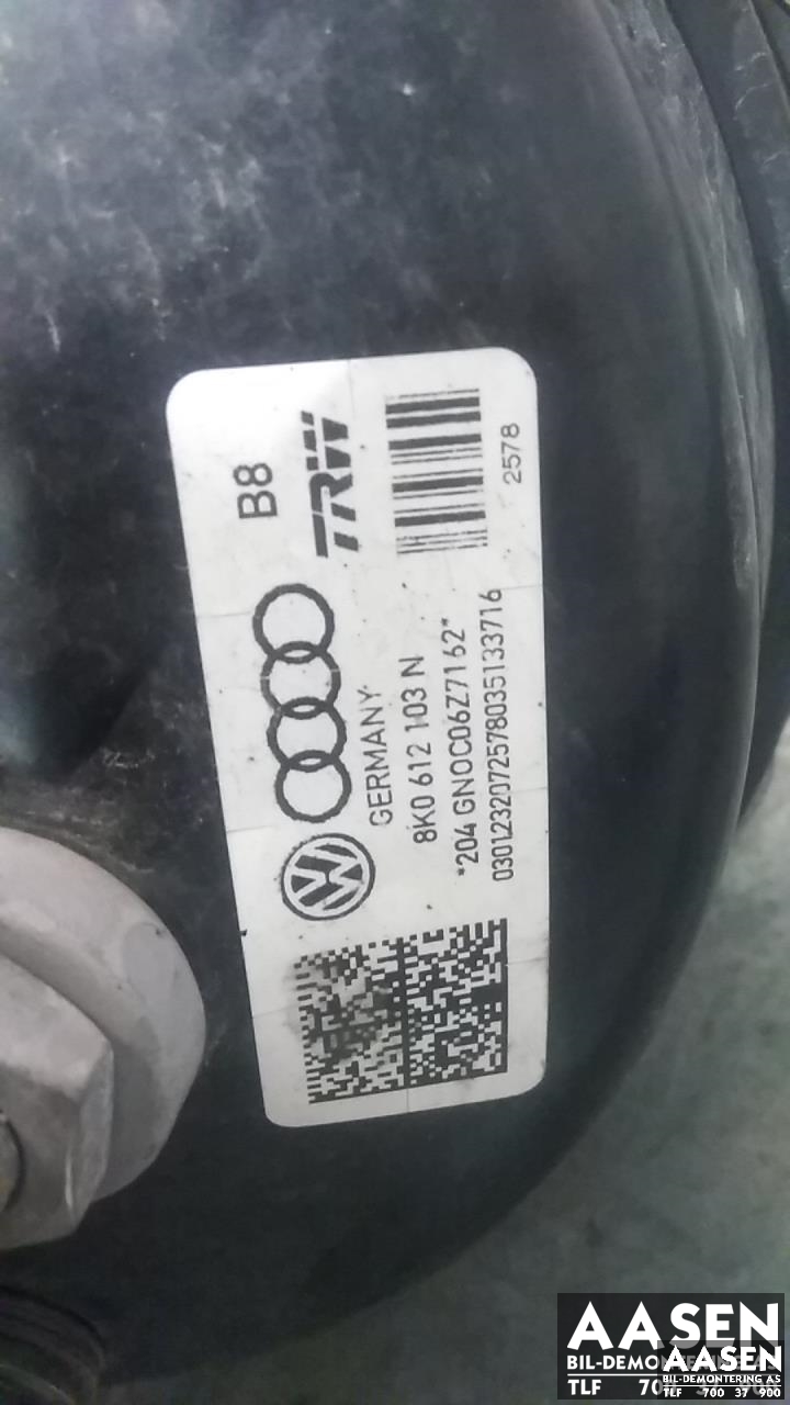 Bremsekraft-forsterker til Audi A4, Allroad 2009-2016 (Type I) (B8) (B8) (TRW|8K0 612 107 D|)