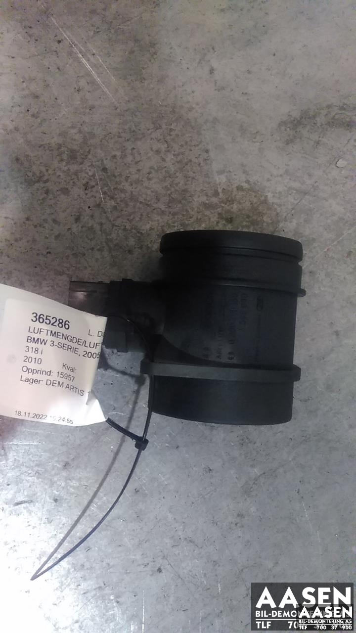 Luftmengde/luftmassemåler til BMW 3-Serie 2005-2011 (E90/E91/E92/E93) (E90/E91/E92/E93) (BOSCH|13 62 7 566 989|)