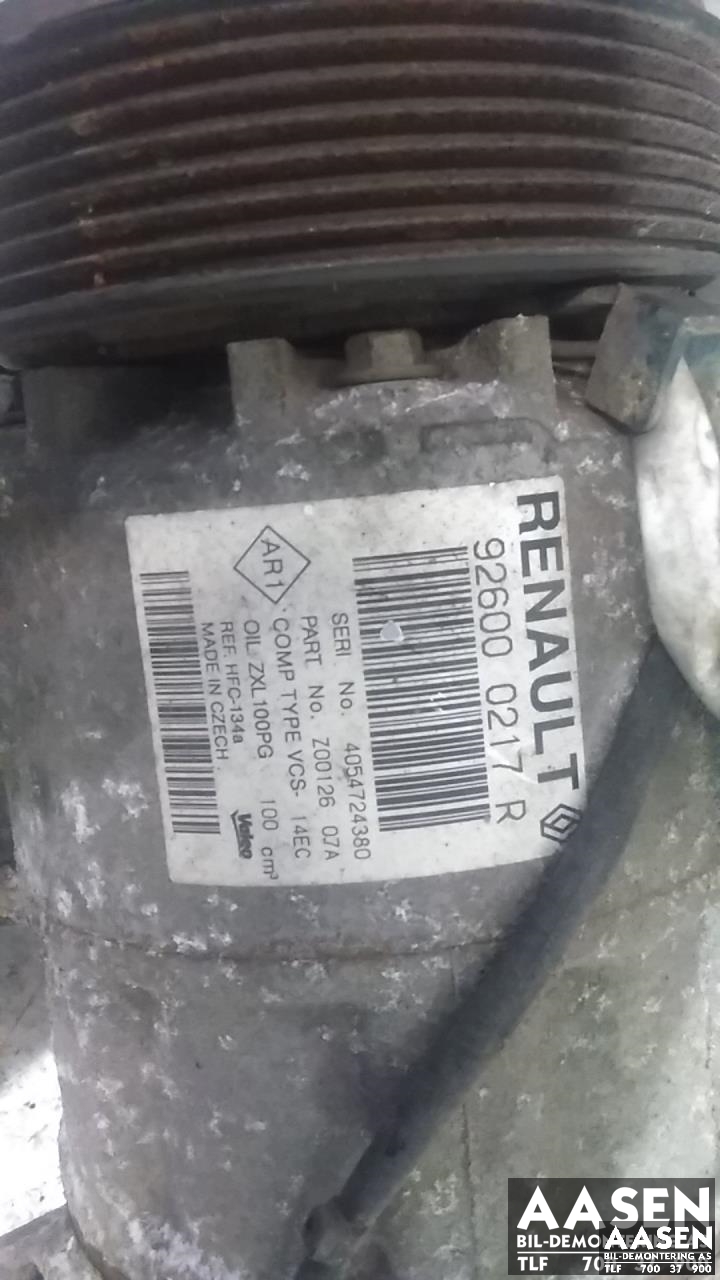 Aircondition kompressor til Renault Captur 2013-2020 (Type I)  (VALEO|926000217R|)