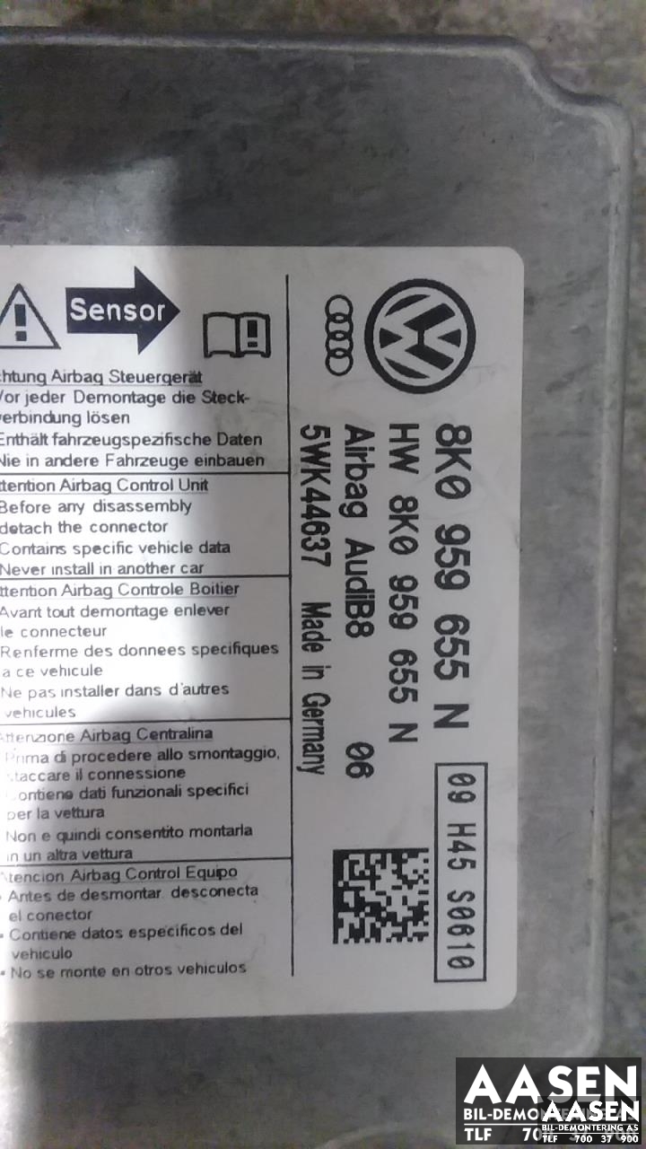 Airbag elektronikk til Audi A4 2007-2014 (Type IV) (B8) (B8) (8K0959655N|)