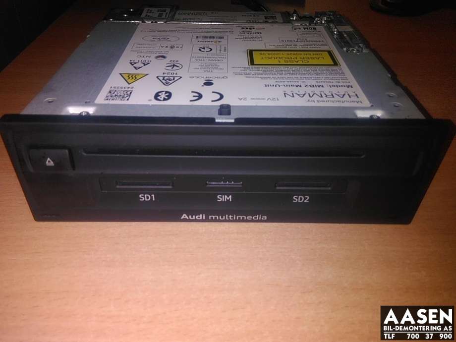 Bilstereo navigasjon spiller til Audi A3, 2012-2016 (Type III, Fase 1)  (8V1 035 035)