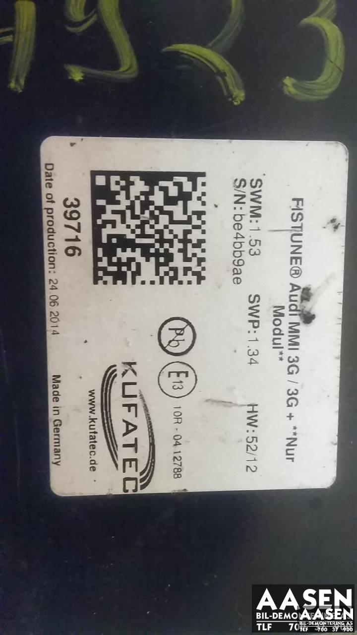 Styreenhet diverse til Audi A4 2007-2014 (Type IV) (B8) (B8) 