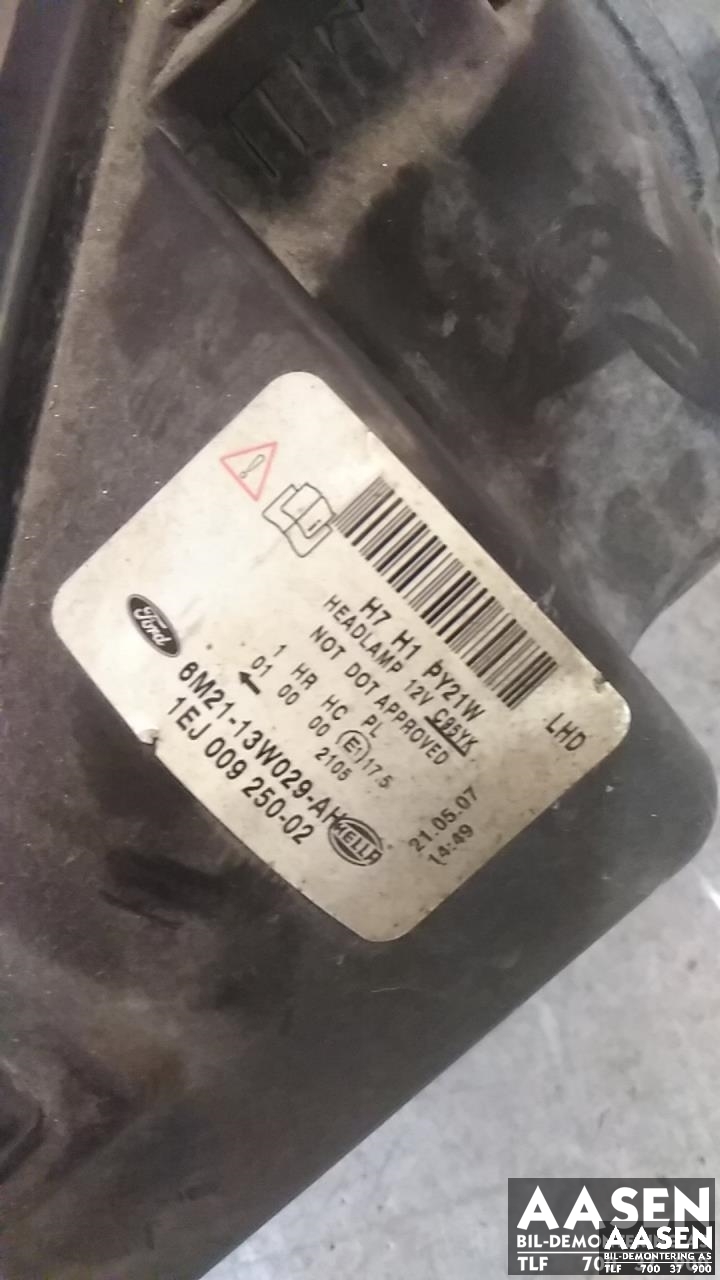 Frontlykt høyre halogen til Ford Galaxy 2007-2010 (Type III, Fase 1)  (HELLA|1791503|)