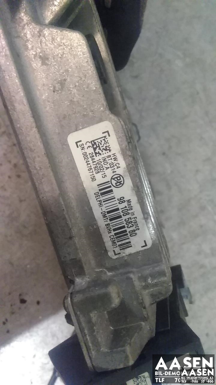 Styreenhet tenning til Peugeot 508 2014-2018 (Type I, Fase 2)  (DELPHI|9810858380|)