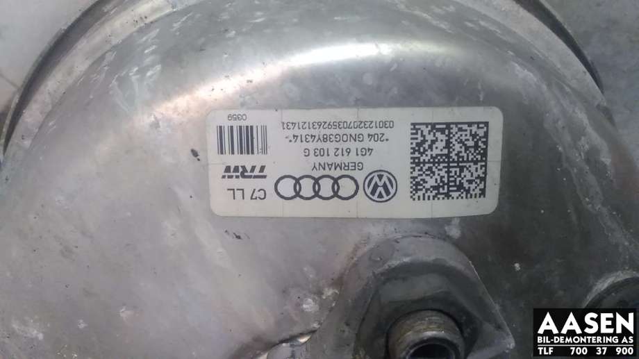 Bremsekraft-forsterker til Audi A6 2011-2014 (Type IV, Fase 1) (C7) (C7) (TRW|4G0 612 107|8K0 612 107 D|)