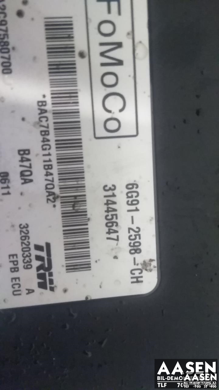 Styreenhet elektrisk parkbrems (EPB - Electric Parking Brake) til Volvo V60/V60 CC 2013-2018 (Type I, Fase 2)  (TRW|31445647|)