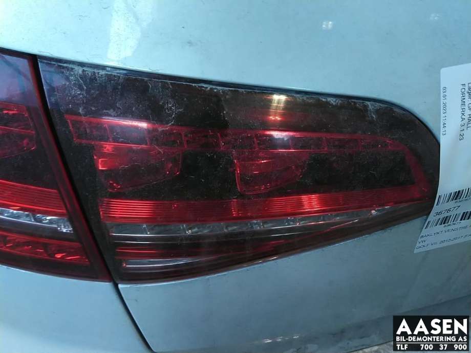 Baklykt venstre indre til VW Golf VII, 2012-2017 (Fase 1)  (5G0 945 307 F)