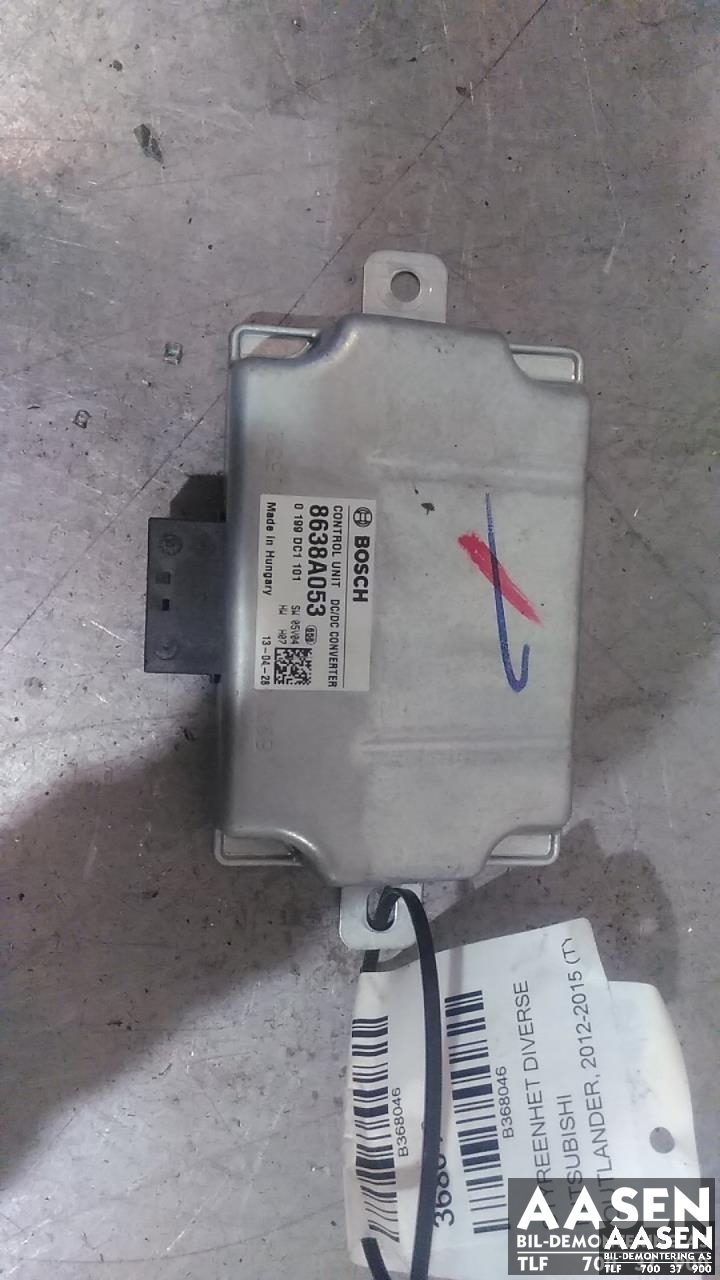 Styreenhet diverse til Mitsubishi Outlander, 2012-2015 (Type III, Fase 1)  (BOSCH|8638A053)