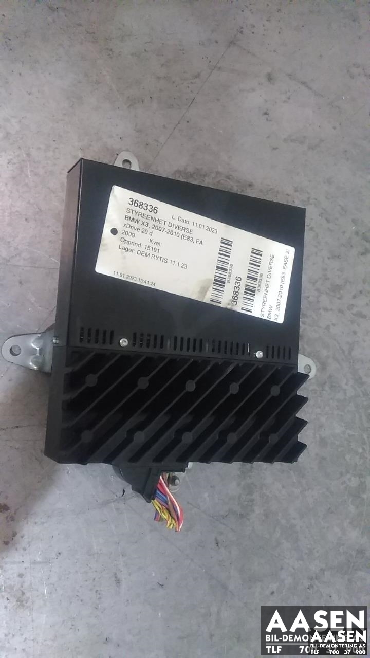 Bilstereo forsterker til BMW X3, 2007-2010 (Fase 2) (E83) (E83) (65 12 9 143 150)