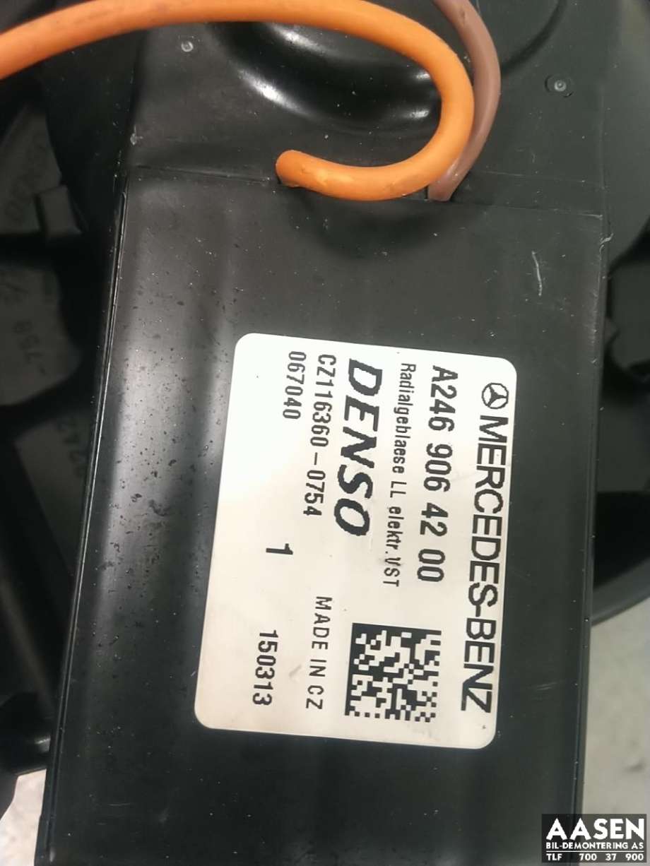 Varmeapparat motor til Mercedes A-Klasse 2012-2018 (W176) (W176) (A 246 906 42 00|)