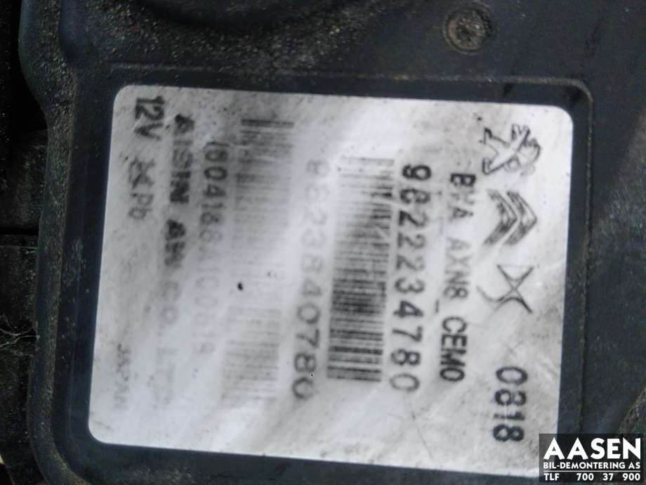 Girkasse automat til Peugeot 3008 2016-->> (Type II)  (98 238 407 80|16 381 901 80|CP 15X61)