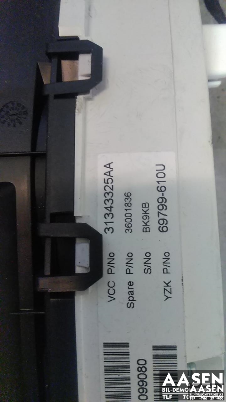 Instrumentpanel til Volvo V60 2010-2013 (Type I, Fase 1)  (31343325AA|)