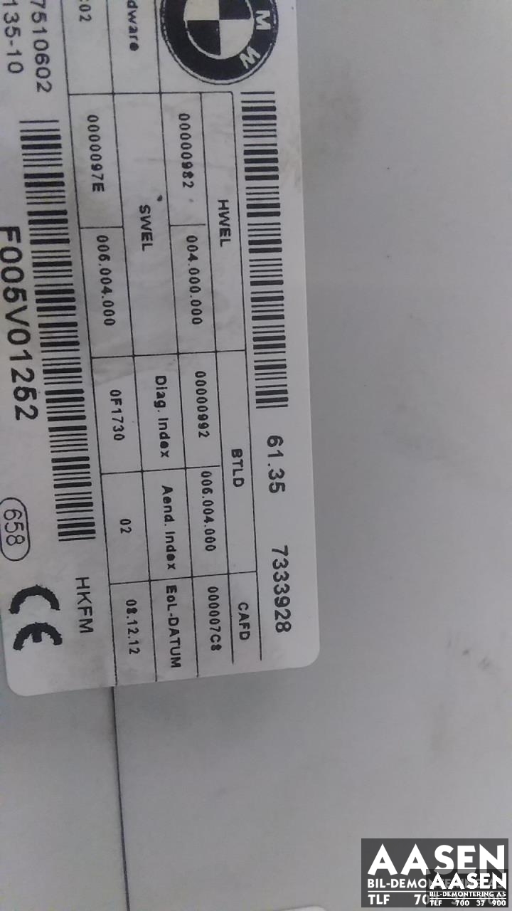 Styreenhet elektrisk bakluke til BMW 5-Serie 2010-2017 (F10/F11) (F10/F11) (BOSCH|61 35 7 333 928|)