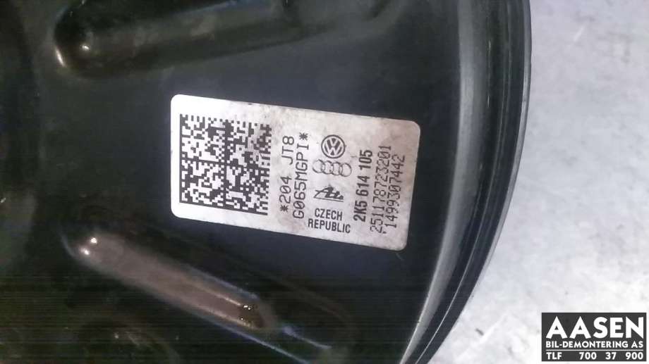 Bremsekraft-forsterker til VW Caddy 2015-2020 (Type III, Fase 3)  (ATE|2K5 614 106|)