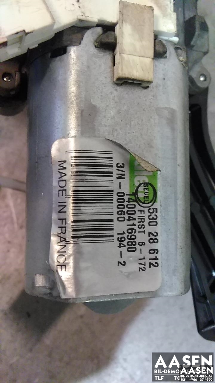 Viskermotor bakrute til Fiat Scudo 2007-2017 (Type II)  (VALEO|1400416980|)