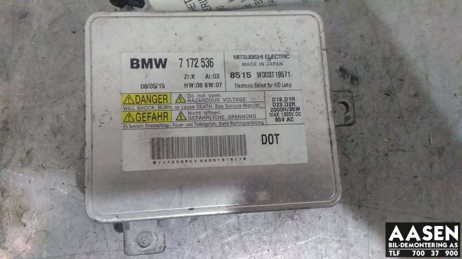 Styreenhet xenon/ballast til BMW 3-Serie 2005-2011 (E90/E91/E92/E93) (E90/E91/E92/E93) (7172536|)