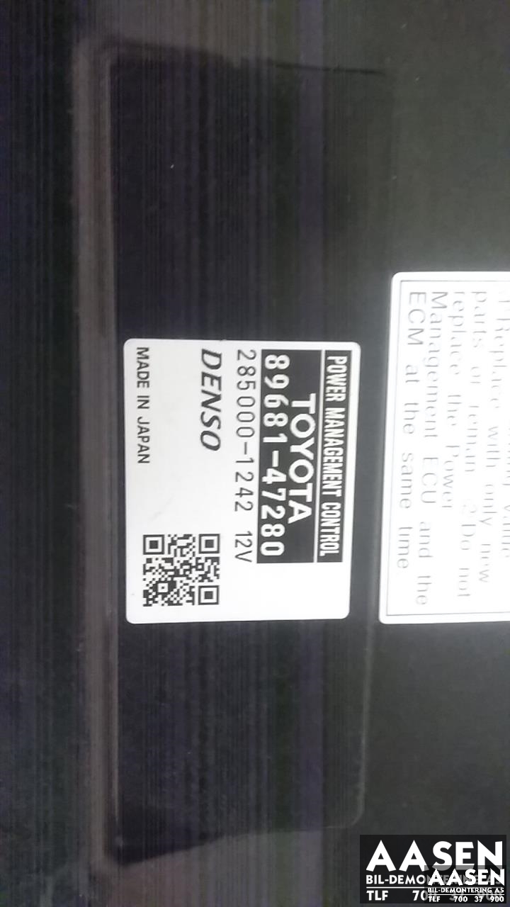 Styreenhet diverse til Toyota Prius +7 2012-2020 (Type III) (stasjonsvogn) (stasjonsvogn) (DENSO|89681-47280|)