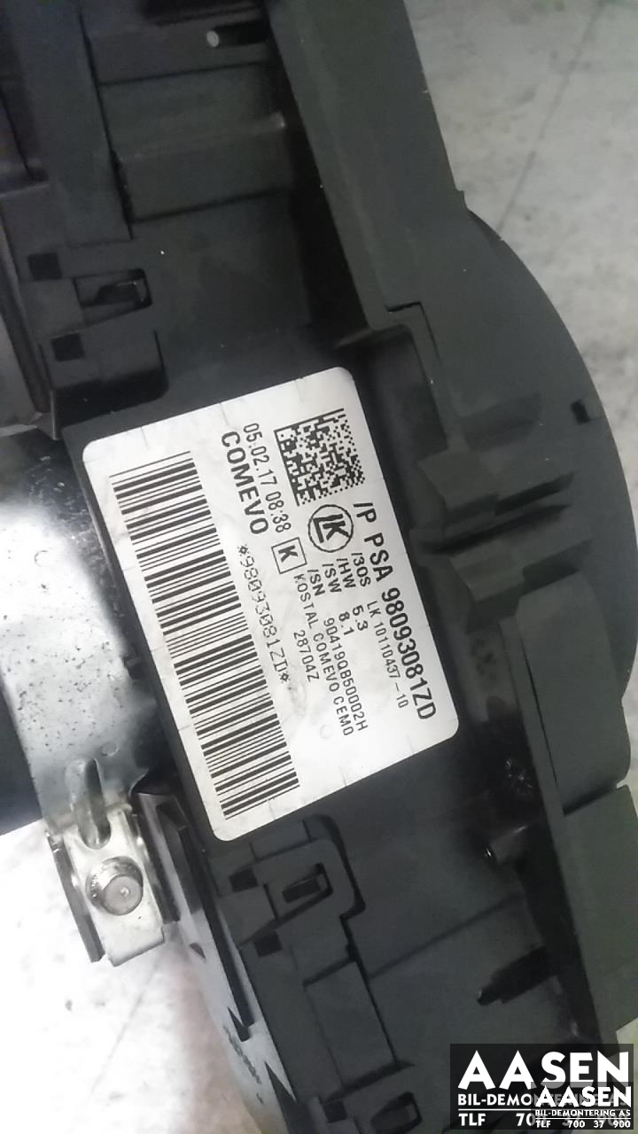 Bryter combi til Toyota Proace 2016-->> (Type II) (98093081ZD|)