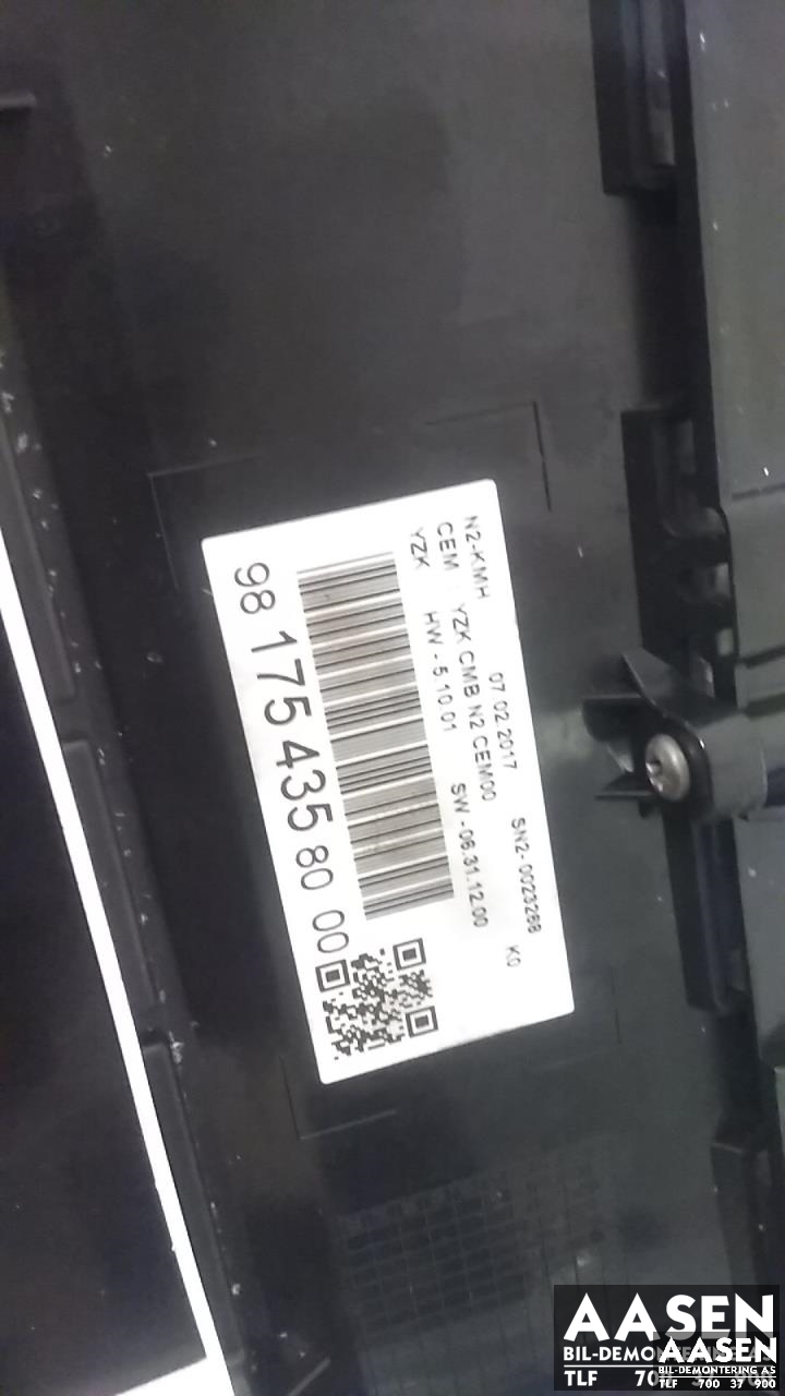 Instrumentpanel til Toyota Proace 2016-->> (Type II)  (981754358000|)