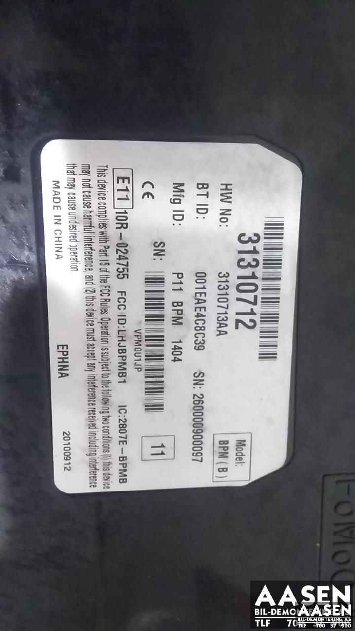 Styreenhet bluetooth til Volvo XC60 2008-2013 (Type I, Fase 1)  (31310712|)