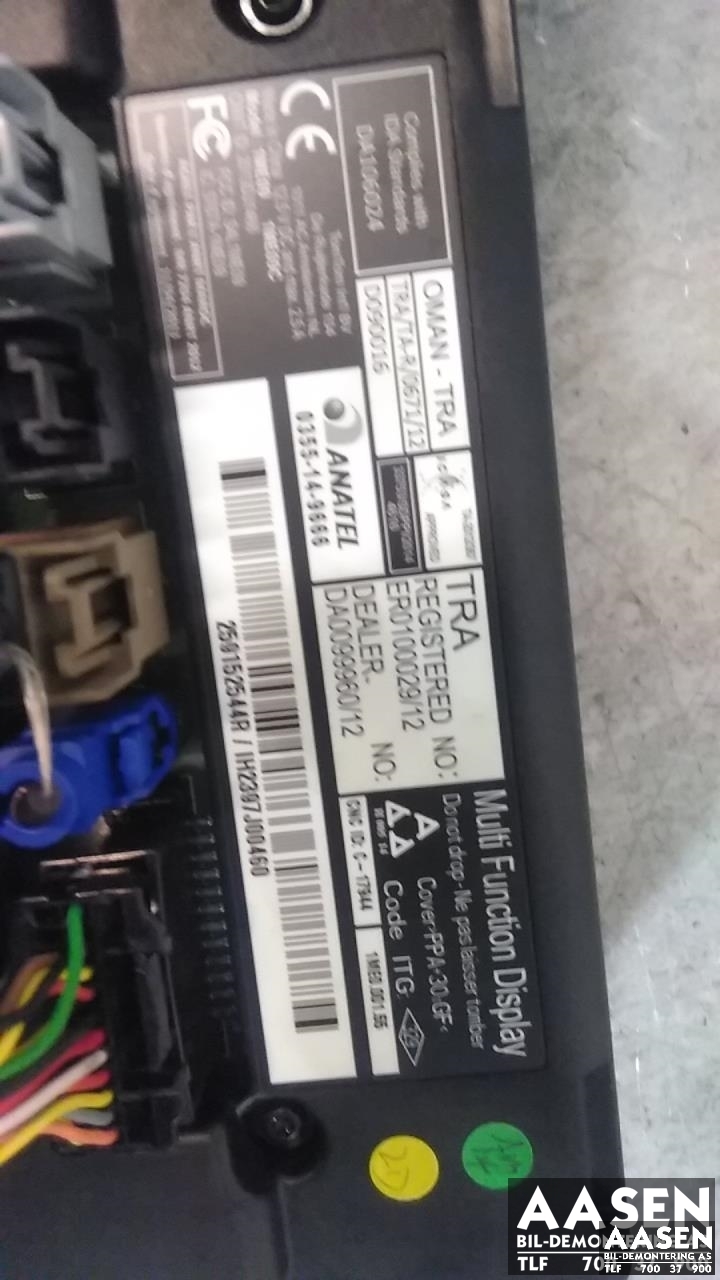 Instrument kjørecomputer til Renault Clio 2016-2019 (Type IV, Fase 2) (259152544R|)