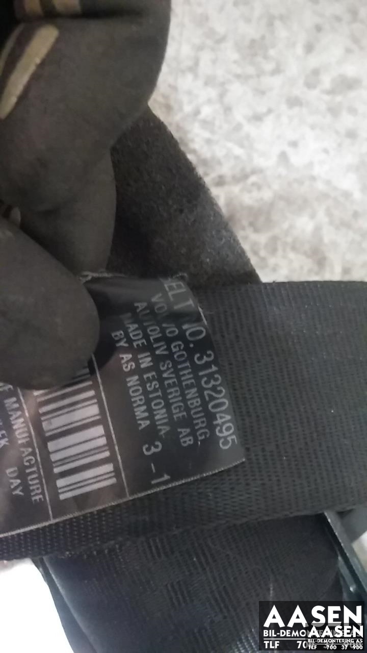 Sikkerhetsbelte foran høyre til Volvo S40 2008-2012 (Type II, Fase 2)  (31320495|)