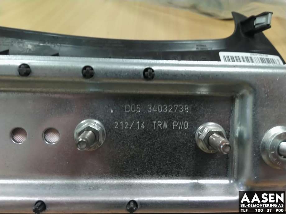 Airbag kne til Ford Fiesta 2013-2017 (Type VI, Fase 2)  