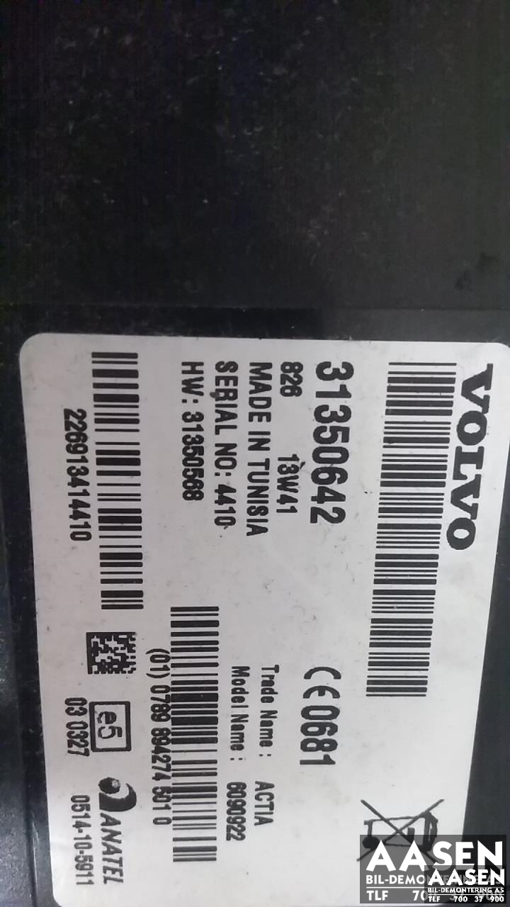 Styreenhet bluetooth til Volvo S60 2014-2019 (Type II, Fase 2)  (31350642|)