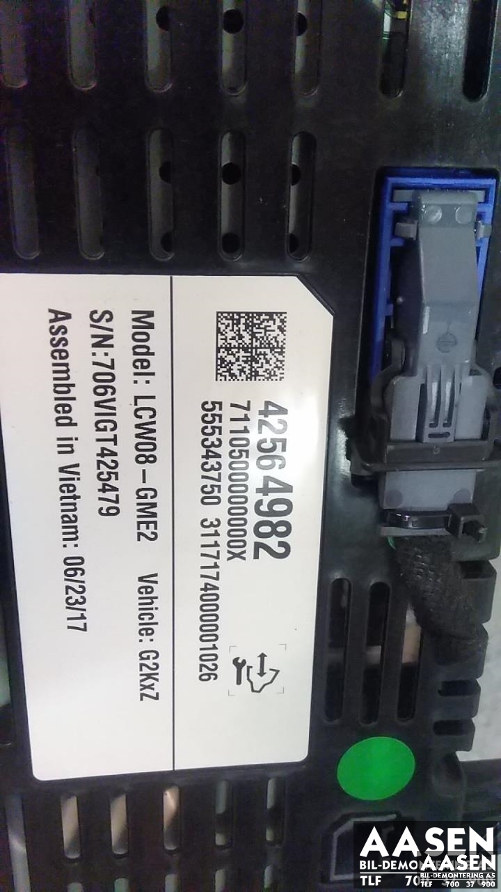 Instrumentpanel til Opel Ampera-e 2017-->> (Type II)  (42564982|)