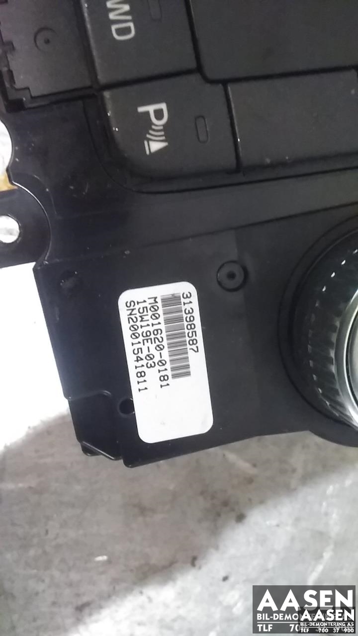 Varmeapparat betjening til Volvo V60/V60 CC 2013-2018 (Type I, Fase 2)  (31398587|31443425|)
