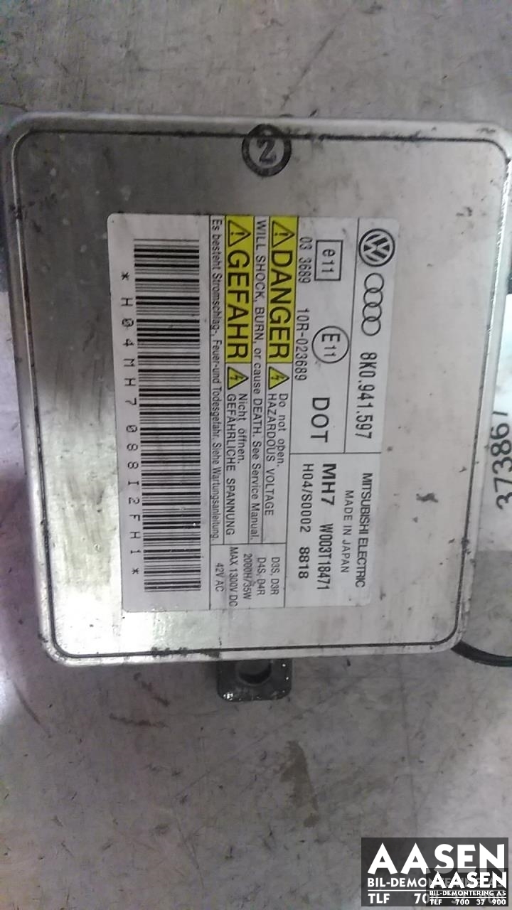 Styreenhet xenon/ballast til Audi A4 2007-2014 (Type IV) (B8) (B8) (8K0941597|)
