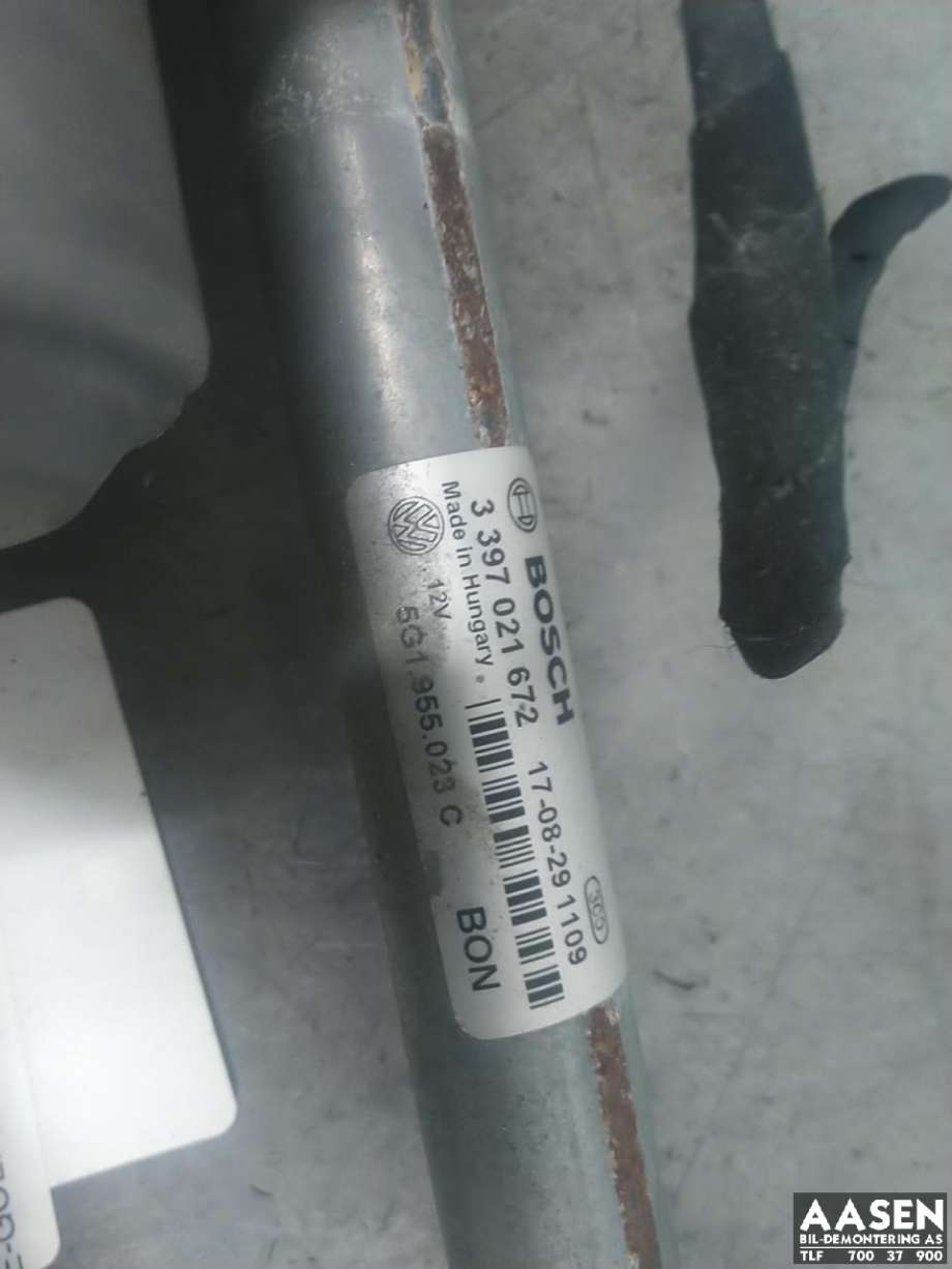 Viskermotor frontrute komplett m/overføring til VW e-Golf 2017-2020 (Fase 2) (5G1 955 023 D|)